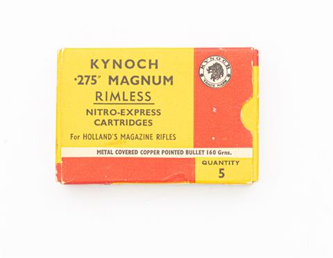 Collector cartridges .275 H&H Magnum, Kynoch, § free from 18