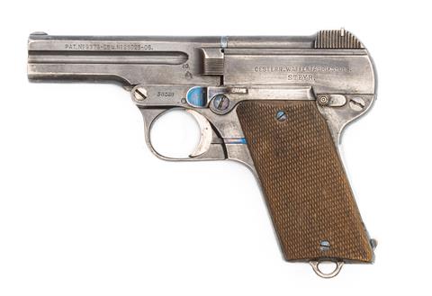 Pistol, Steyr-Pieper break barrel 1909/13, 7.65 Browning, #38528, § B (W 2288-20)