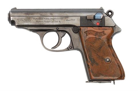 Pistol, Walther PPK, manufacture Walther Zella-Mehlis, 7.65 mm Browning, #268488K, § B (W 2471-18)