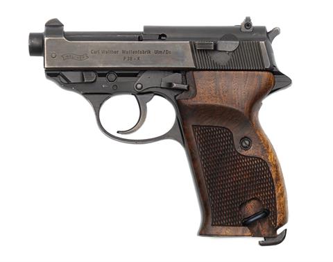 Pistole, Walther P 38 K, Fertigung, Walther Ulm, 9 mm Luger, #501187, § B (W 2279-18)