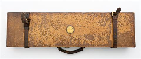 Leather rifle case leather with label Holland & Holland 303 express