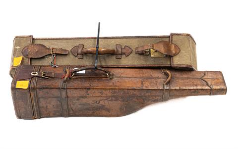Rifle cases, convolute of 2 pieces