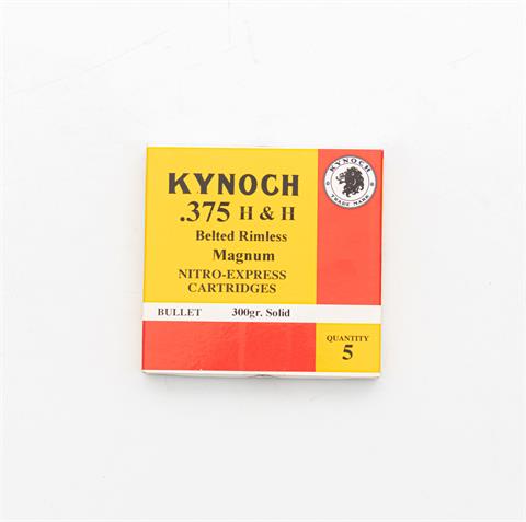 Büchsenpatronen, Kynoch, 375 H&H Magnum, § frei ab 18