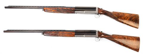 pair semi-auto shotguns Cosmi - Ancona model Milord Deluxe, 12/70, #8134 & #8589, § B