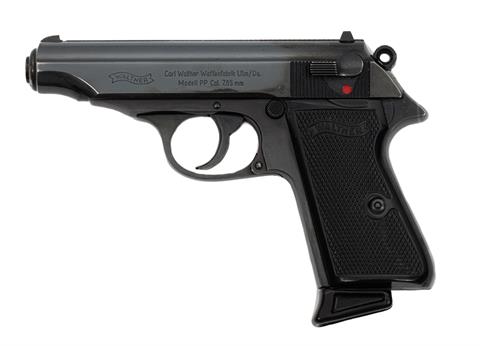 Pistole Walther PP Fertigung Ulm Kal. 7,65 mm Browning, #385843, § B +ACC