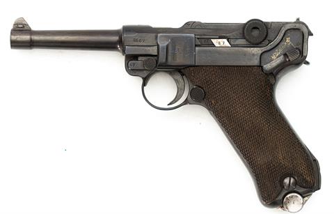 Pistole Parabellum P08 Fertigung Mauserwerke Kal. 9 mm Luger #8667 § B +ACC