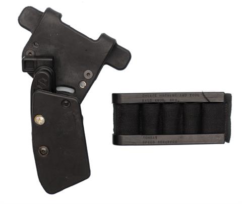 pistol holster and speed stripper for shotshells