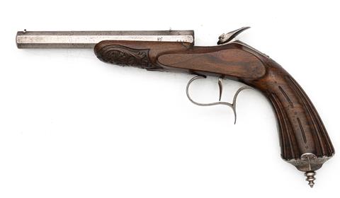 Set von zwei Flobertpistolen unbekannter Hersteller Kal. 6 mm Flobert #8687 & #858 § B Erz. vor 1900 +ACC (S220160) (S220161)