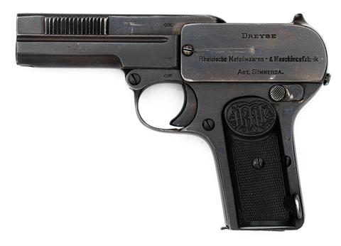 pistol Dreyse model 1907 cal. 7,65 Browning (?) #196476 § B (S151020)