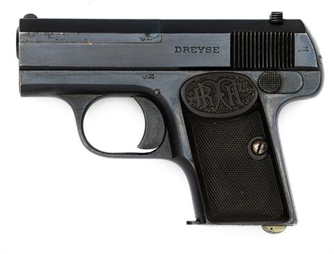 Pistole Dreyse  schussunfähig Kal. 6,35 Browning #50569 § B (S210928)