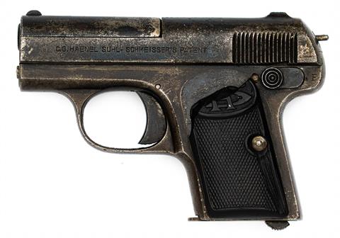 pistol Haenel Suhl model Schmeisser schussungfähig cal. 6,35 Browning #74950 § B (S215937)
