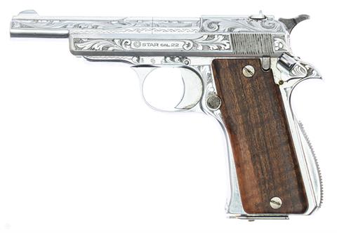 Pistole Star  Mod. F Luxusversion Kal. 22 long rifle #518639 § B