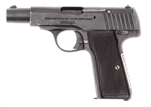 Pistol Walther Mod. 4  manufacture Zella Sankt Blasii cal. 7,65 Browning #110907 § B (W 679-22)