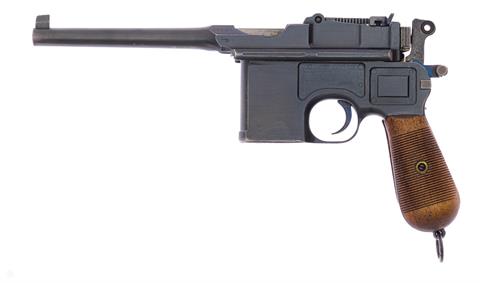 Pistole Mauser C96/12 mit Anschlagschaft nummerngleich Kal. 7,63 Mauser #24224 § B +ACC (V8)
