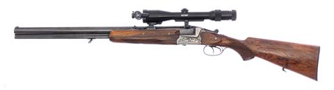 o/u combination gun Bühag - Suhl left handed stock cal. 8 x 57 IRS & 12/70 #3088 with conversion barrel o/u shotgun cal. 12/70 #3088 §C +ACC