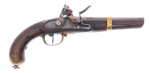 Flintlock pistol cavalry pistol Belgian Cal. 18 mm #without number §free from 18