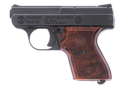 Blank firing pistol Röhner Mod. 15 cal. 8 mm bang § free from 18