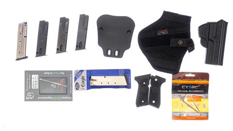 Pistol accessories Beretta 92F various accessories mixed lot of nine pieces