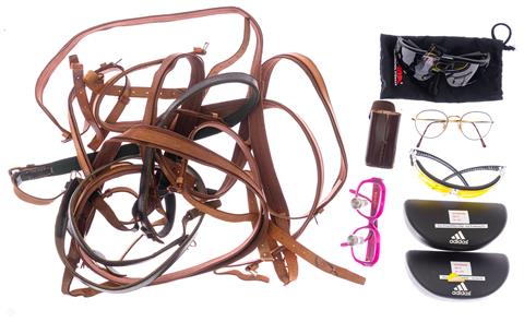 Leather straps and shooting glasses collection