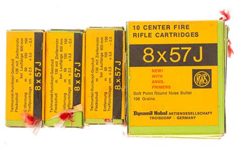Rifle cartridges 8 x 57 J (I) RWS § free from 18