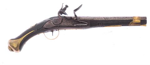 Flintlock pistol unknown manufacturer cal. 15 mm #without number § free from 18