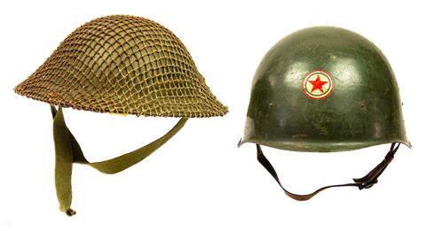Steel helmet collection of 2 pieces