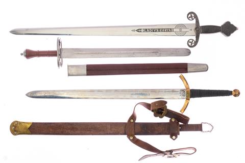 Sword collection of replicas, 3 pieces