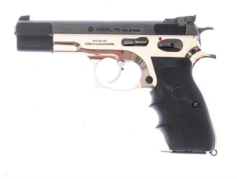 Pistol CZ 75 Cal. 9mm Luger #B4503 with conversion kit CZ 75 Kadet Cal. 22 LR. #AL5101 §B +ACC