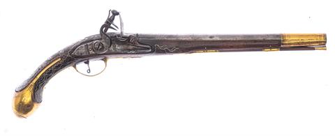 Flintlock pistol Cal. 16 mm #without number § free from 18